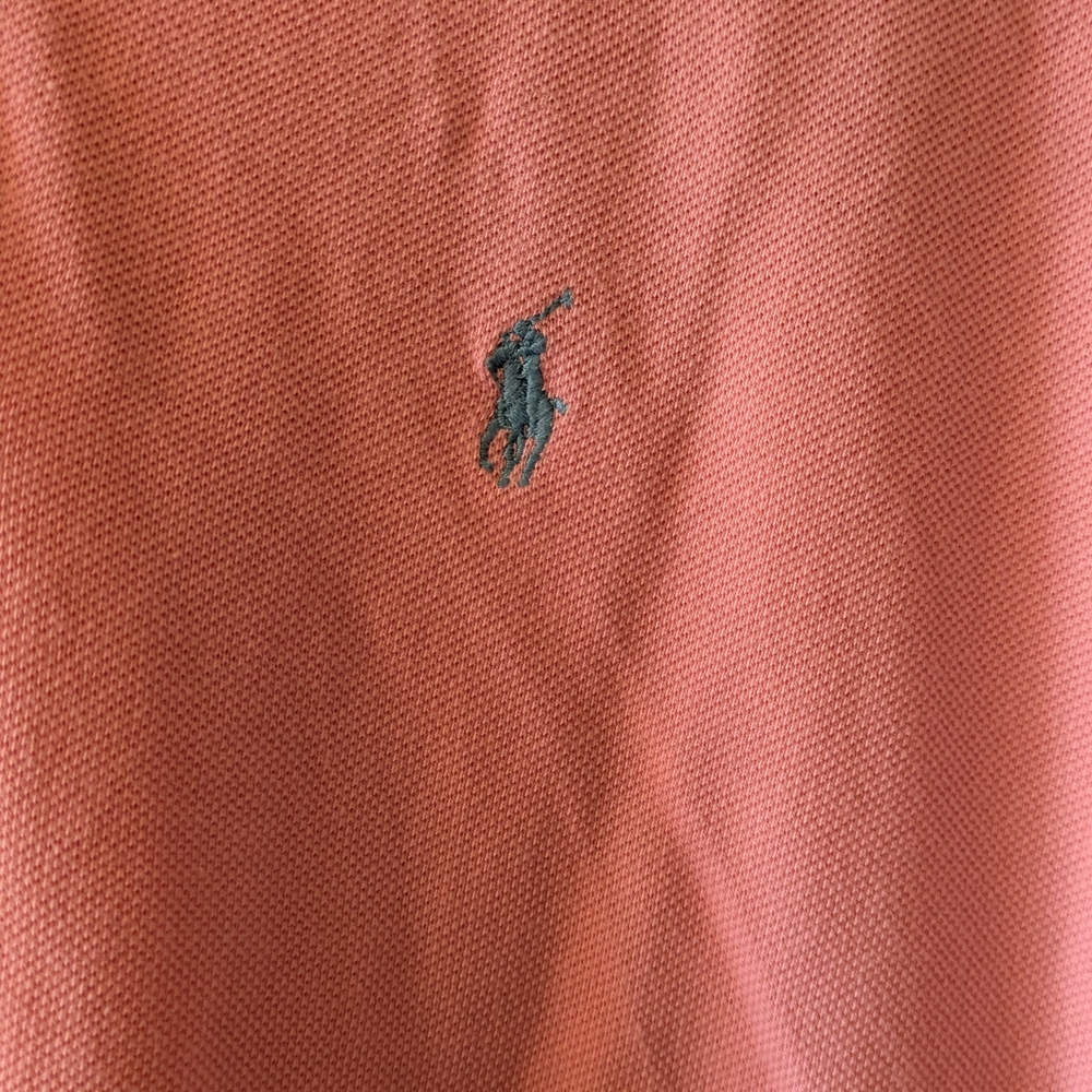 Ralph Lauren Men's Polo Shirt -Pink, Green, Blue With White Stripes Vintage - Picture 10 of 11
